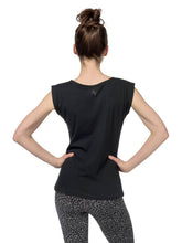 Load image into Gallery viewer, Organic Yoga Tee Free Spirit - Urban Black