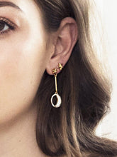Load image into Gallery viewer, Luna &amp; Star Drop Earrings - Gold