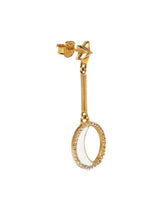 Load image into Gallery viewer, Luna &amp; Star Drop Earrings - Silver