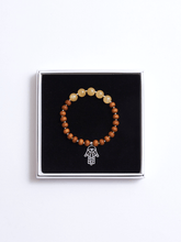 Load image into Gallery viewer, Healing Intentions Ambronite and Sandalwood Solar Plexus Chakra Bracelet