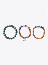 Load image into Gallery viewer, Love &amp; Harmony Chakra Bracelet Stack &amp; Essential Oils Gift Box