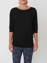 Load image into Gallery viewer, Be Grace Batwing Top - Black