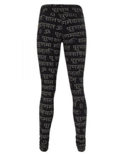 Load image into Gallery viewer, Bhaktified Organic Yoga Leggings - Urban Black/Shanti