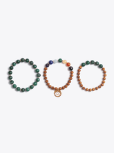 Load image into Gallery viewer, Love &amp; Harmony Chakra Bracelet Stack &amp; Essential Oils Gift Box