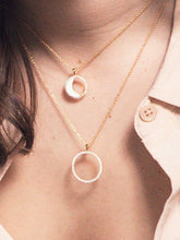 Load image into Gallery viewer, Waning Moon Necklace (Small) - Gold