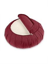 Load image into Gallery viewer, Zafu Meditation Cushion ZEN - Bordeaux