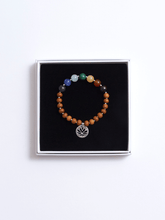 Load image into Gallery viewer, Healing Intentions 7 Gemstone and Sandalwood Chakra Bracelet
