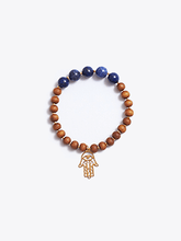 Load image into Gallery viewer, Healing Intentions Sodalite and Sandalwood Third Eye Chakra Bracelet