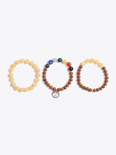 Load image into Gallery viewer, Courage &amp; Positivity Chakra Bracelet Stack &amp; Essential Oils Gift Box