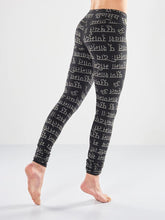 Load image into Gallery viewer, Bhaktified Organic Yoga Leggings - Urban Black/Shanti