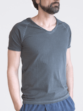 Load image into Gallery viewer, Agni Yoga T-Shirt - Black Denim Wash