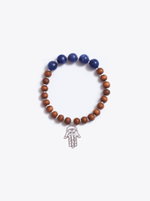 Load image into Gallery viewer, Healing Intentions Sodalite and Sandalwood Third Eye Chakra Bracelet