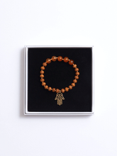 Load image into Gallery viewer, Healing Intentions Carnelian and Sandalwood Sacral Chakra Bracelet