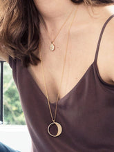 Load image into Gallery viewer, Full Moon Necklace (Small) - Gold