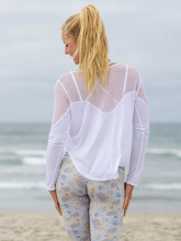 Load image into Gallery viewer, Gypsy Long Sleeve Yoga Top - Cloud White