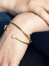 Load image into Gallery viewer, Waxing Moon Cuff Bangle - Gold