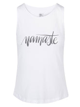 Load image into Gallery viewer, Organic Yoga Tank Free Spirit - Pure White
