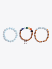 Load image into Gallery viewer, Chakra Bracelet Stack &amp; Inspirational Cards Gift Box