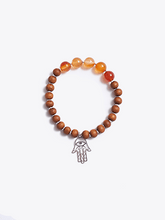 Load image into Gallery viewer, Healing Intentions Carnelian and Sandalwood Sacral Chakra Bracelet