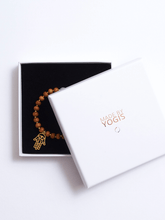 Load image into Gallery viewer, Healing Intentions Aquamarine and Sandalwood Throat Chakra Bracelet