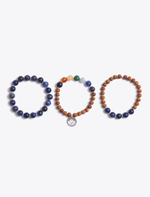 Load image into Gallery viewer, Indigo Sodalite Third Eye Chakra Bracelet Stack
