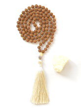 Load image into Gallery viewer, Rudraksha Meditation Mala Necklace - Yellow