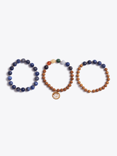 Load image into Gallery viewer, Insight &amp; Intuition Chakra Bracelet Stack &amp; Essential Oil Gift Box