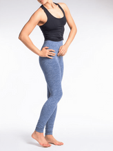 Load image into Gallery viewer, Slimfit Yoga Legging - Patriot Blue Melee
