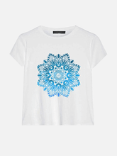 Load image into Gallery viewer, Blue Mandala Boxy Tee - Organic Cotton Bamboo