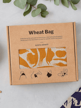 Load image into Gallery viewer, Linen Wheat Bag - Yellow Creatures