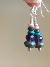 Load image into Gallery viewer, The Protector Gemstone Silver Earrings