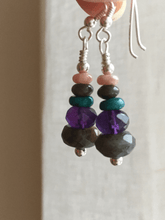 Load image into Gallery viewer, The Protector Gemstone Silver Earrings