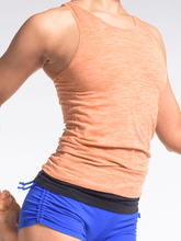 Load image into Gallery viewer, Racerback Yoga Tank - Apricot Orange Melee