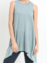 Load image into Gallery viewer, Low Tide Flowy Tank Top Aqua Bay Blue