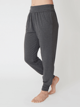 Load image into Gallery viewer, Long Harem Bamboo Yoga Pants - Charcoal Marl