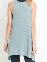 Load image into Gallery viewer, Low Tide Flowy Tank Top Aqua Bay Blue