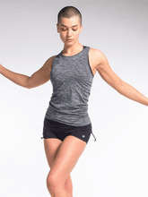Load image into Gallery viewer, Racerback Yoga Tank - Black Melee