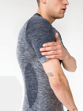 Load image into Gallery viewer, Mikhail Navy Marl Yoga T-Shirt