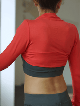 Load image into Gallery viewer, Bolero Meena Yoga Wrap - Bright Red
