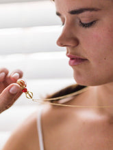 Load image into Gallery viewer, The Rhythm of Life - Gold &amp; Carnelian Gemstone Necklace