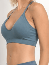 Load image into Gallery viewer, Brighton Adjustable Sports Bra Teal