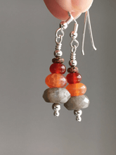 Load image into Gallery viewer, Energising Gemstone Silver Earrings