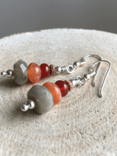 Load image into Gallery viewer, Energising Gemstone Silver Earrings
