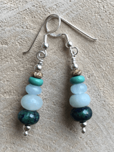 Load image into Gallery viewer, No Worries Gemstone Silver Earrings