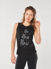 Load image into Gallery viewer, Be Here Now Yoga Tank Top - Urban Black