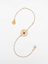 Load image into Gallery viewer, The Serenity of Harmony - Gold &amp; Amethyst Gemstone Bracelet