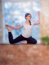 Load image into Gallery viewer, Chakra Energy Yoga Tee Grey