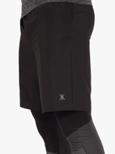 Load image into Gallery viewer, Platinum Black Technical Yoga Shorts