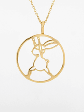 Load image into Gallery viewer, Yoga Bunny's Contour Necklace - Warrior I