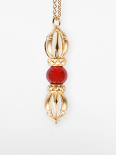 Load image into Gallery viewer, The Rhythm of Life - Gold &amp; Carnelian Gemstone Necklace